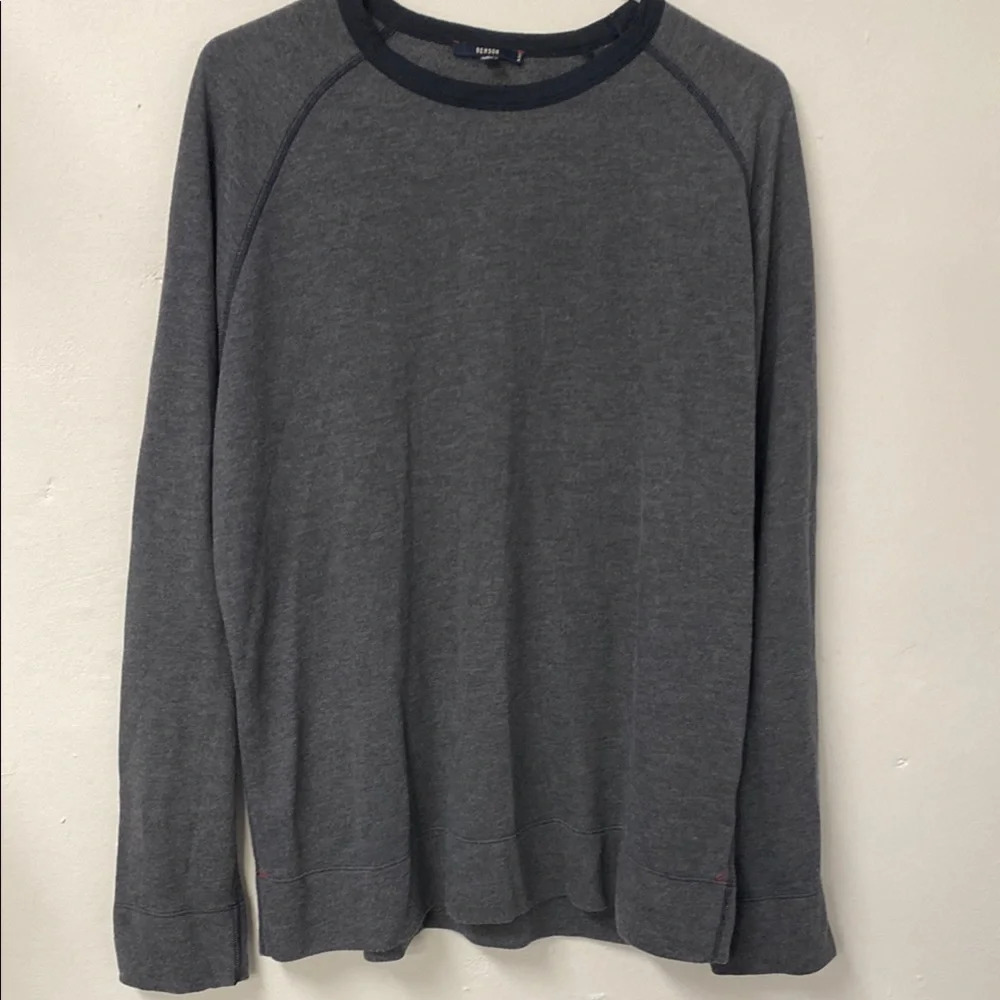 Benson N.Y.C Long Sleeve Knit Sweater Men's Size Large Gray‎